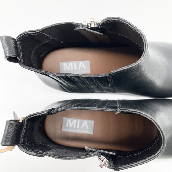 MIA Benicio Ankle Boot Womens 9 Black Classic Rocker Moto Boho Grunge Punk Retro - Picture 6 of 8